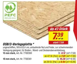 toom Baumarkt OSB/3-Verlegeplatte Angebot