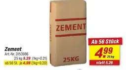toom Baumarkt Zement Angebot