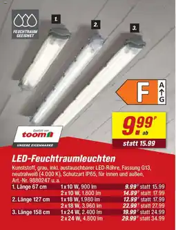 toom Baumarkt LED-Feuchtraumleuchten Angebot