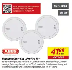 toom Baumarkt ABUS Rauchmelder-Set „,Prefira 10" Angebot