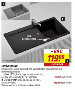 toom Baumarkt Einbauspüle Angebot