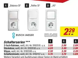 toom Baumarkt BUSCH-JAEGER | JUNG Schalterserien Angebot