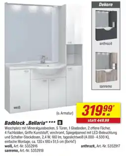 toom Baumarkt Badblock,,Bellaria" Angebot