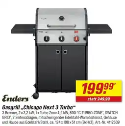 toom Baumarkt Enders Gasgrill,,Chicago Next 3 Turbo" Angebot