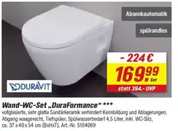 toom Baumarkt DURAVIT Wand-WC-Set,,DuraFormance' Angebot
