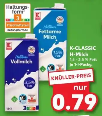 Kaufland K-classic h-milch Angebot