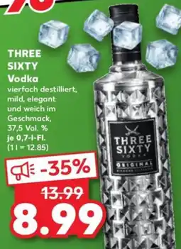 Kaufland Three sixty vodka Angebot