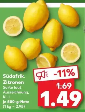 Kaufland Südafrik. Zitronen Angebot