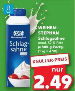 Kaufland Weihenstephan schlagsahne Angebot