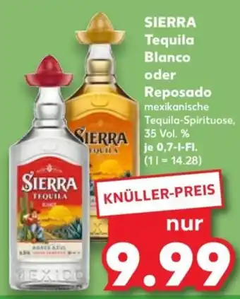 Kaufland Sierra tequila blanco oder reposado Angebot