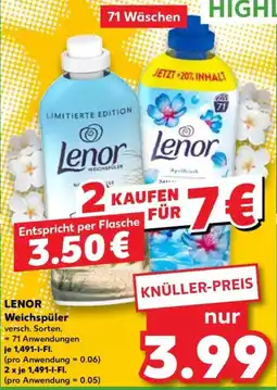 Kaufland Lenor weichspoler Angebot