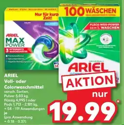Kaufland Ariel Voll- oder Colorwaschmittel Angebot