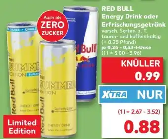 Kaufland RED BULL Energy Drink oder Erfrischungsgetränk Angebot