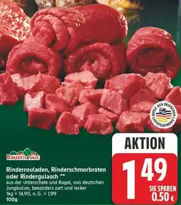 Marktkauf Bauern Gut Rinderrouladen, Rinderschmorbraten oder Rindergulasch Angebot