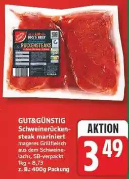 Marktkauf Gut & günstig schweinerückensteak mariniert Angebot