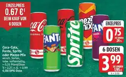 Marktkauf Coca-Cola, Fanta, Sprite oder Mezzo Mix Angebot
