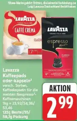 Marktkauf Lavazza Kaffeepads oder-kapseln Angebot
