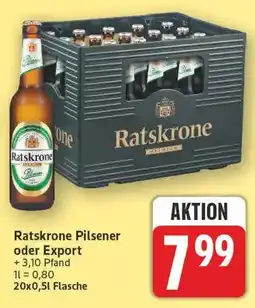 Marktkauf Ratskrone Pilsener oder Export Angebot