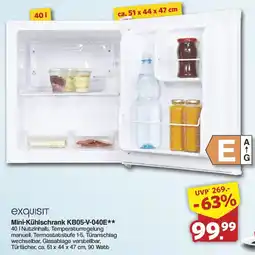 Famila Nord West Exquisit Mini-Kühlschrank KB05-V-040E Angebot