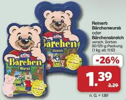 Famila Nord West Reinert Bärchenwurst oder Bärchenstreich Angebot
