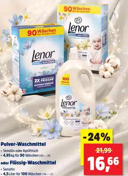 Thomas Philipps Lenor Pulver-Waschmittel oder Flüssig-Waschmittel Angebot