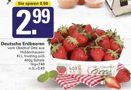 WEZ Deutsche Erdbeeren Angebot