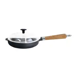 Netto Marken-Discount Maestro Bratpfanne hoch, Ø 25 cm, mit Glasdeckel und Eichenholzgriff Angebot