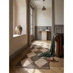 Netto Marken-Discount Läufer Rauten Braun 60 x 230 cm - BAIN Kadima Design Angebot
