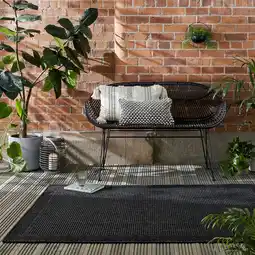 Netto Marken-Discount Outdoor-Teppich uni Schwarz 80 x 150 cm - USK Kadima Design Angebot