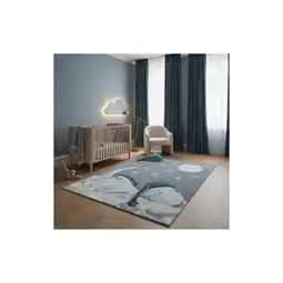Netto Marken-Discount Spielteppich COGNE in Blau, mit Dino-Motiv, 200 x 290 cm Angebot