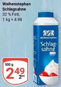 Globus Weihenstephan Schlagsahne Angebot