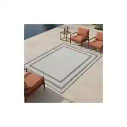 Netto Marken-Discount Teppich Outdoor LIRIA in Creme, mit Bordüre, 240 x 340 cm Angebot