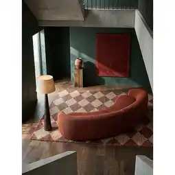 Netto Marken-Discount Jute-Teppich Rauten Terrakotta 120 x 170 cm - BAIN Kadima Design Angebot