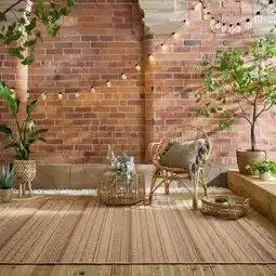 Netto Marken-Discount Outdoor-Teppich waschbar Ocker 120 x 170 cm - CLYST Kadima Design Angebot