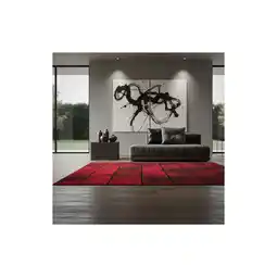 Netto Marken-Discount Teppich Kurzflor ANDALO in Rot, geometrisch, 120 x 170 cm Angebot