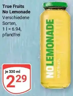 Globus True Fruits No Lemonade Angebot