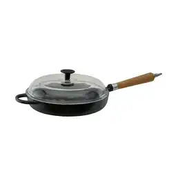 Netto Marken-Discount Maestro Bratpfanne hoch, Ø 28 cm, mit Glasdeckel und Eichenholzgriff Angebot