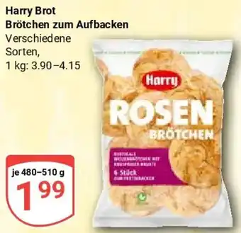 Globus Harry Brot Brötchen zum Aufbacken Angebot