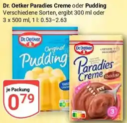 Globus Dr. Oetker Paradies Creme oder Pudding Angebot