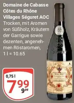 Globus Domaine de Cabasse Côtes du Rhône Villages Séguret AOC Angebot