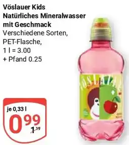 Globus Vöslauer Kids Natürliches Mineralwasser mit Geschmack Angebot