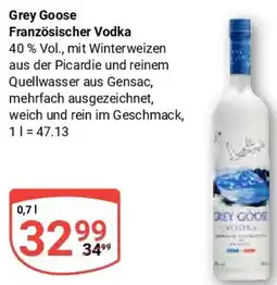 Globus Grey Goose Französischer Vodka Angebot