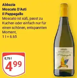 Globus Abbazia Moscato D'Asti Il Pappagallo Angebot