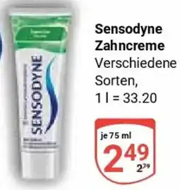 Globus Sensodyne Zahncreme Angebot
