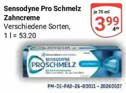 Globus Sensodyne Pro Schmelz Zahncreme Angebot