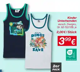 KiK Kinder Unterhemden Angebot