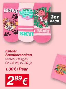KiK Kinder Sneakersocken Angebot