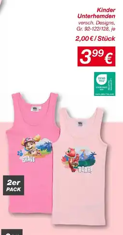 KiK Kinder Unterhemden Angebot