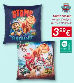 KiK Samt-Kissen Angebot