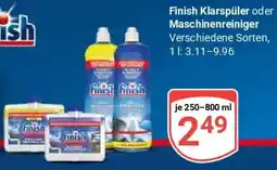 Globus Finish Klarspüler oder Maschinenreiniger Angebot